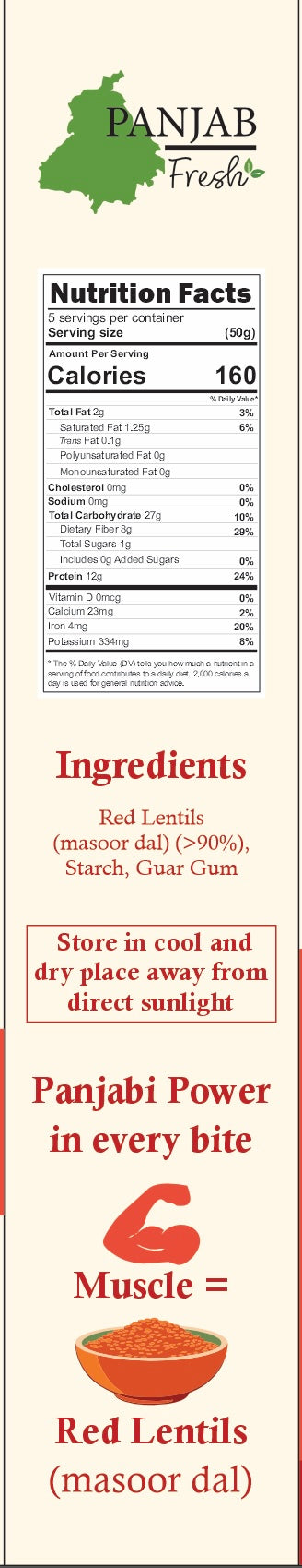 Red Lentil Fusilli